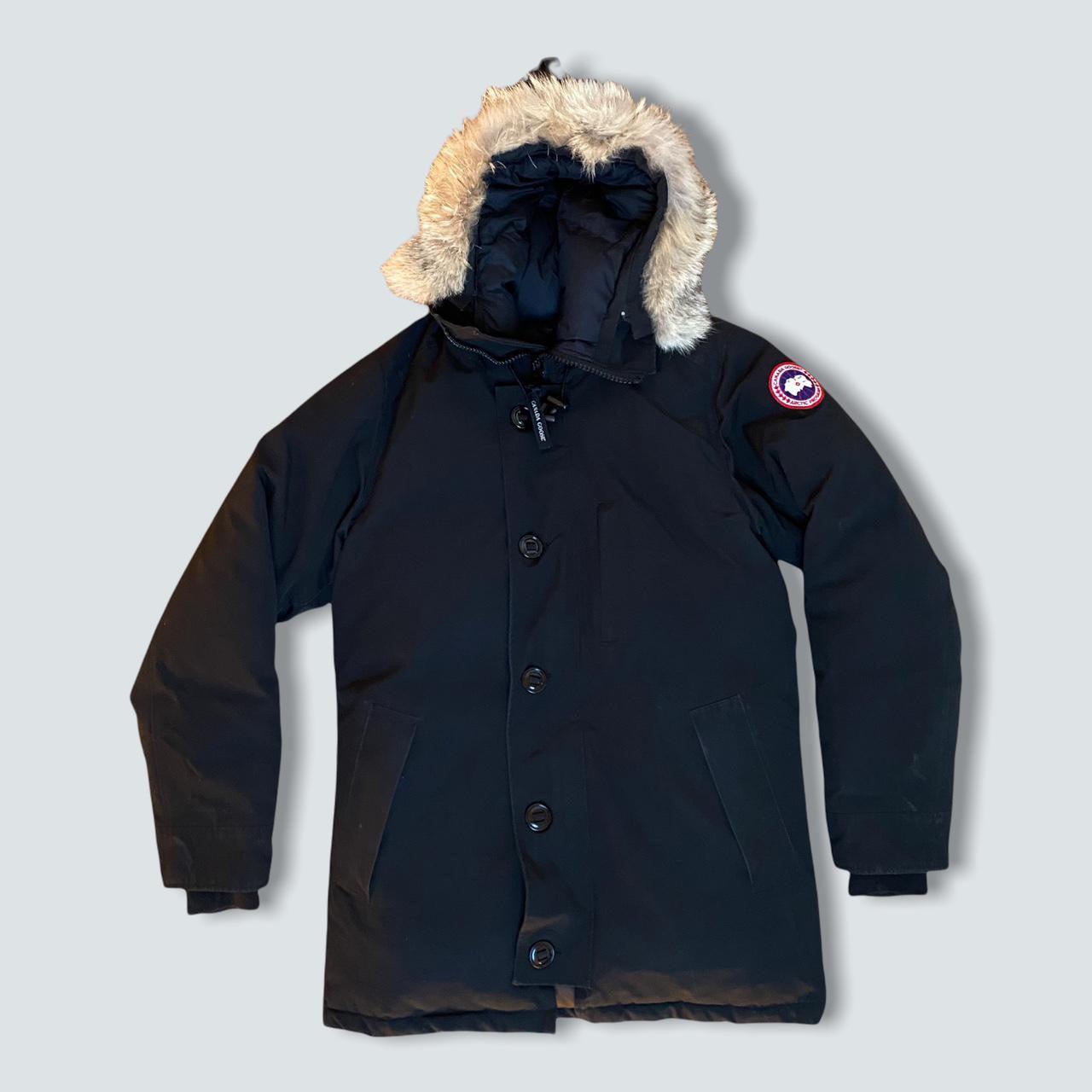 Black Canada Goose puffer long jacket (M) - Known Source
