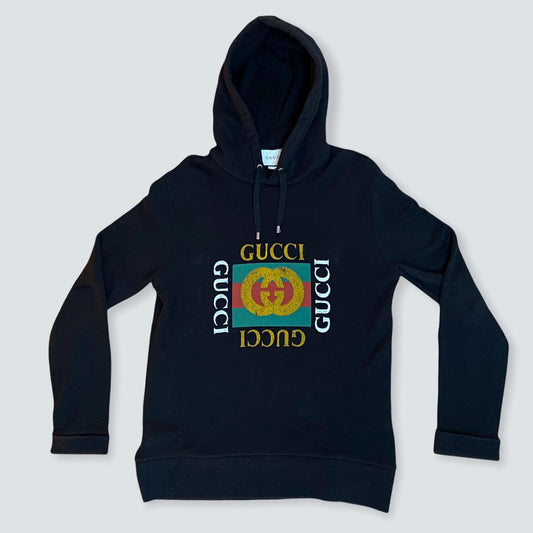 Black Gucci “ fake logo “ hoodie (M) - Known Source