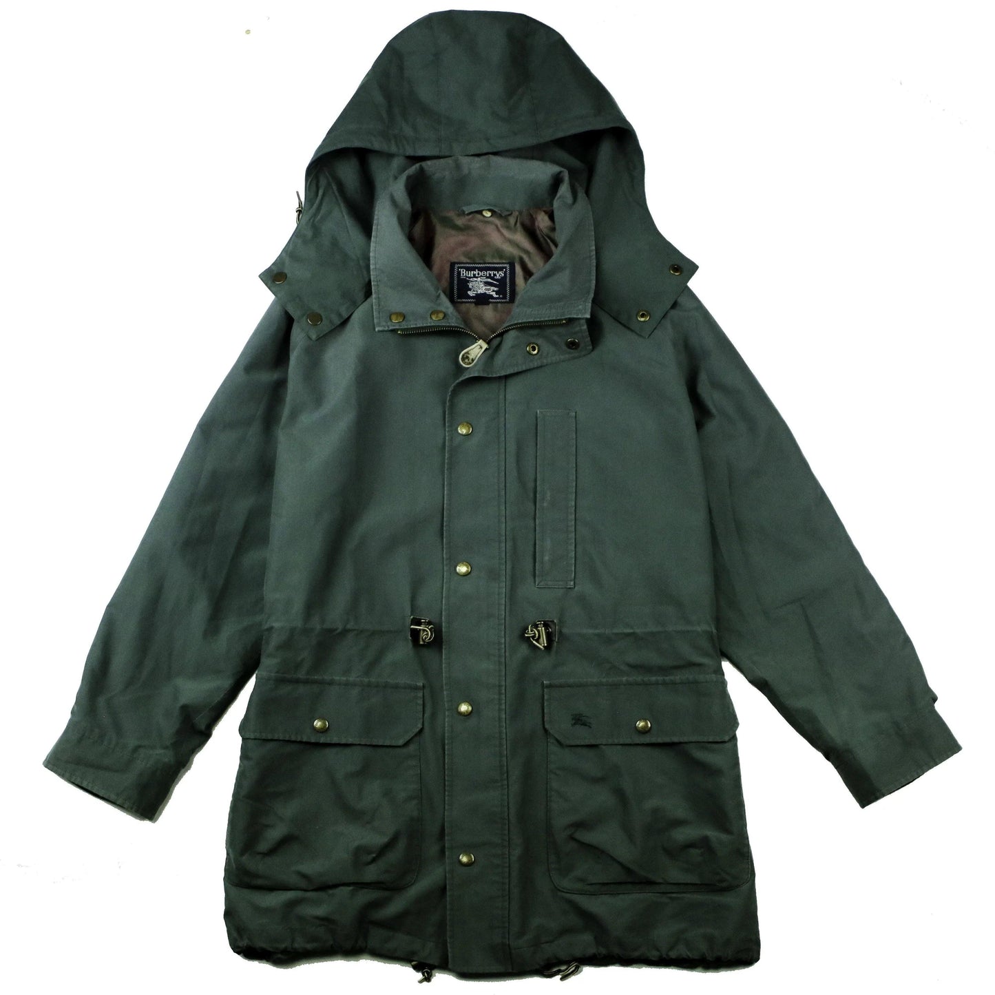BURBERRY HOODED TRENCH JACKET (L) - Known Source