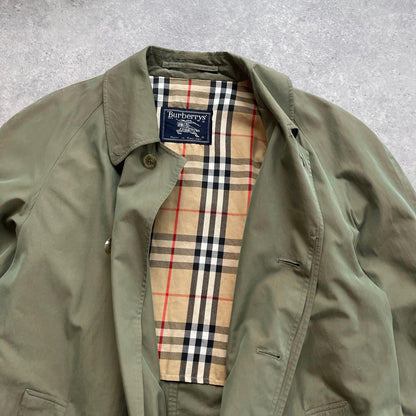 Burberry’s 1990s nova check iridescent trench jacket (S) - Known Source