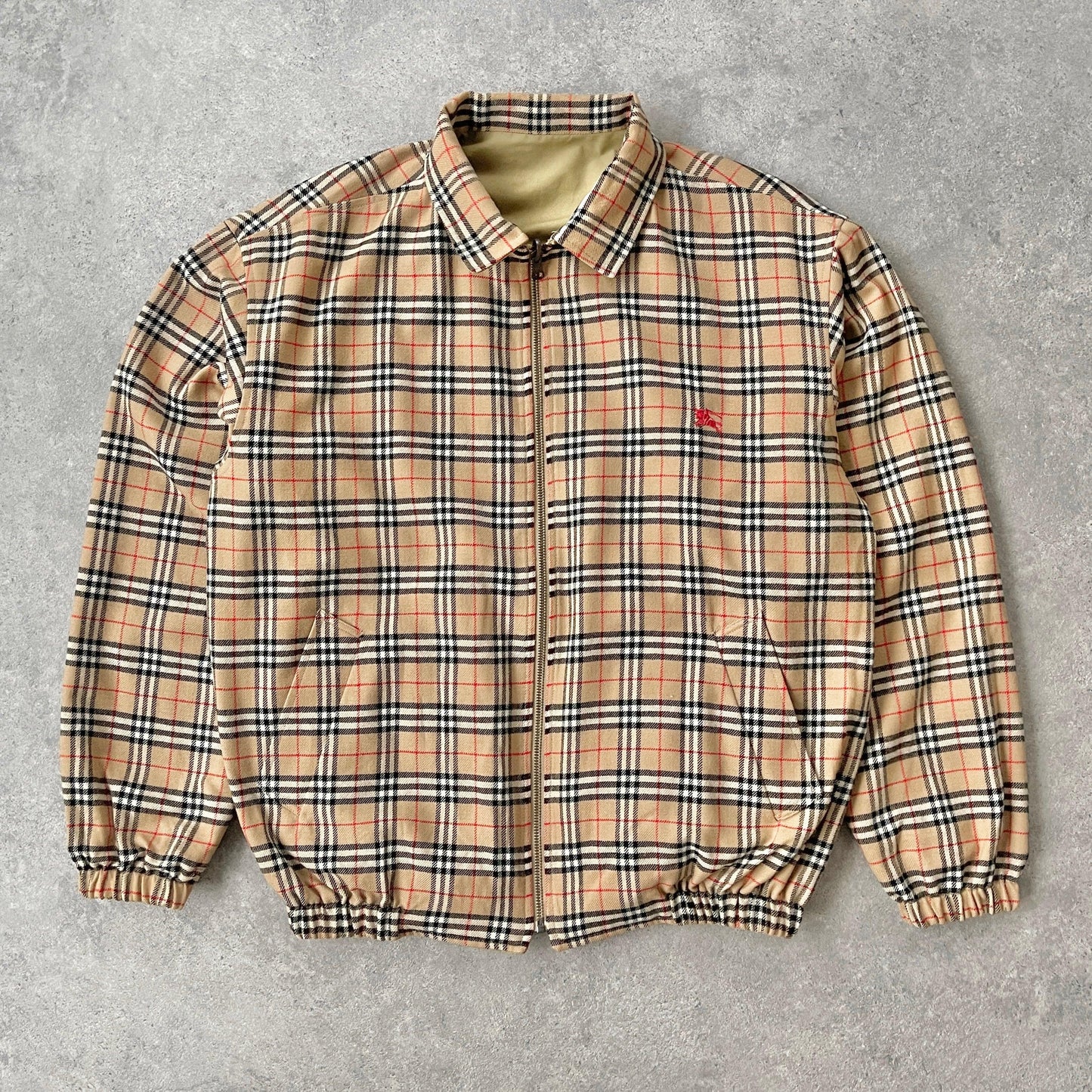 Burberry’s 1990s reversible nova check harrington jacket (M) - Known Source