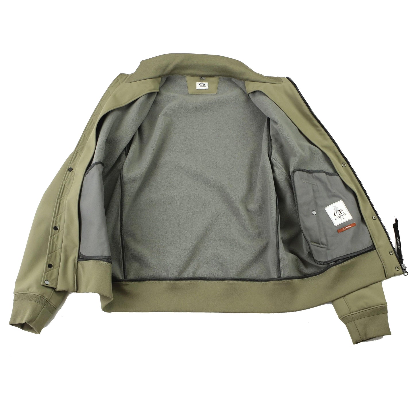 C. P. COMPANY OLIVE SOFTSHELL ARM LENS JACKET (L) (L) - Known Source