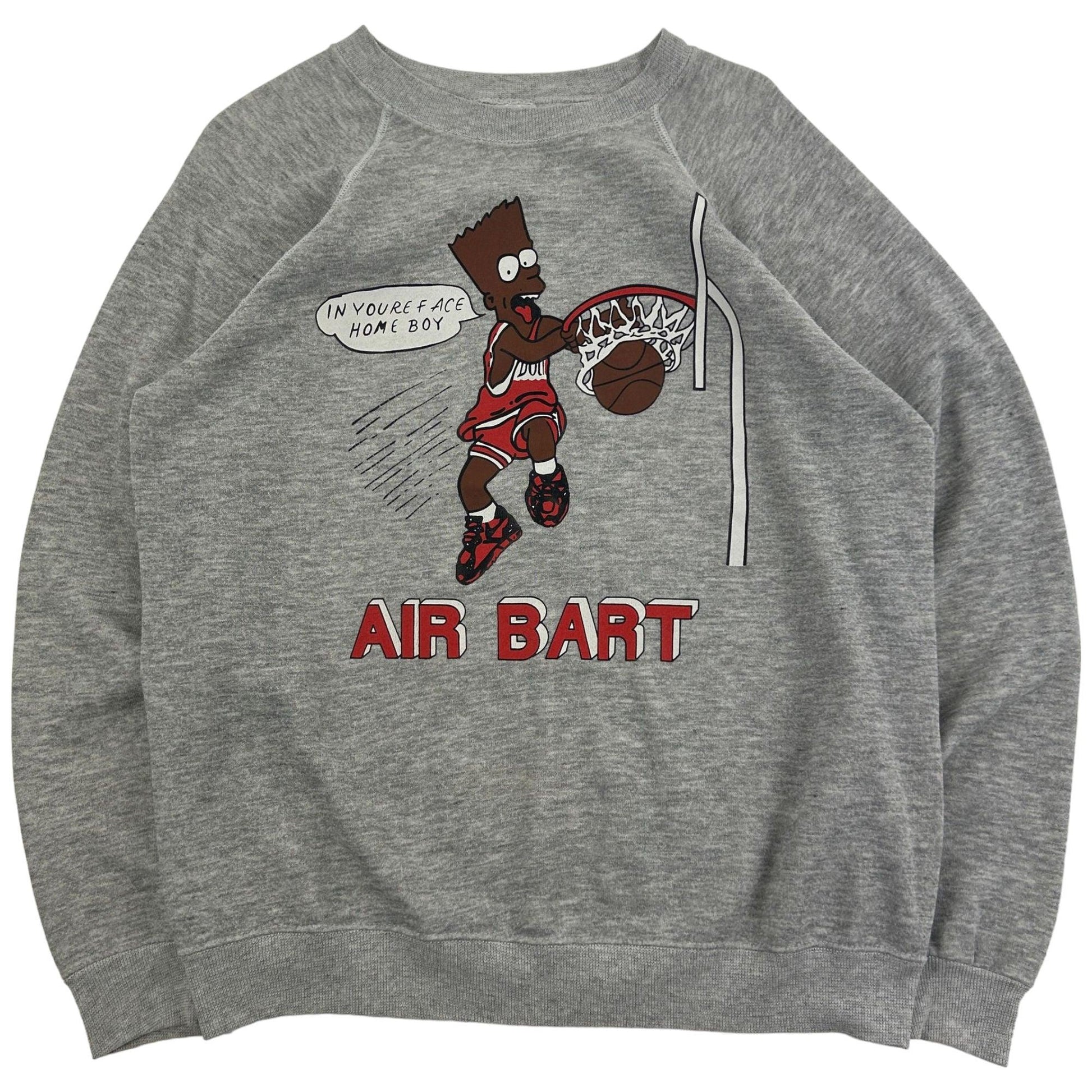 Vintage Bootleg Bart Simpsons Air Bart Sweatshirt Size M - Known Source