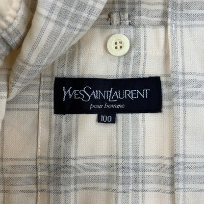 Vintage Yves Saint Laurent Checked Harrington Jacket Size L - Known Source