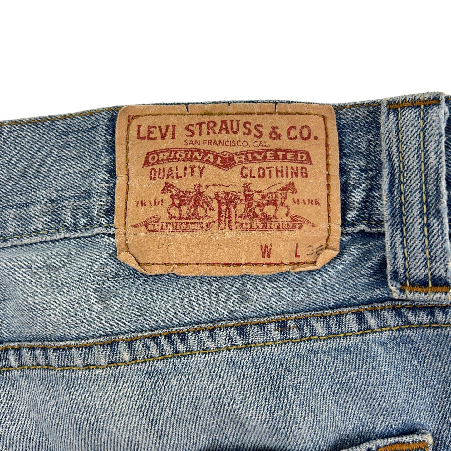 Vintage Levi Strauss Standard 506 Denim Jeans Size W34 - Known Source