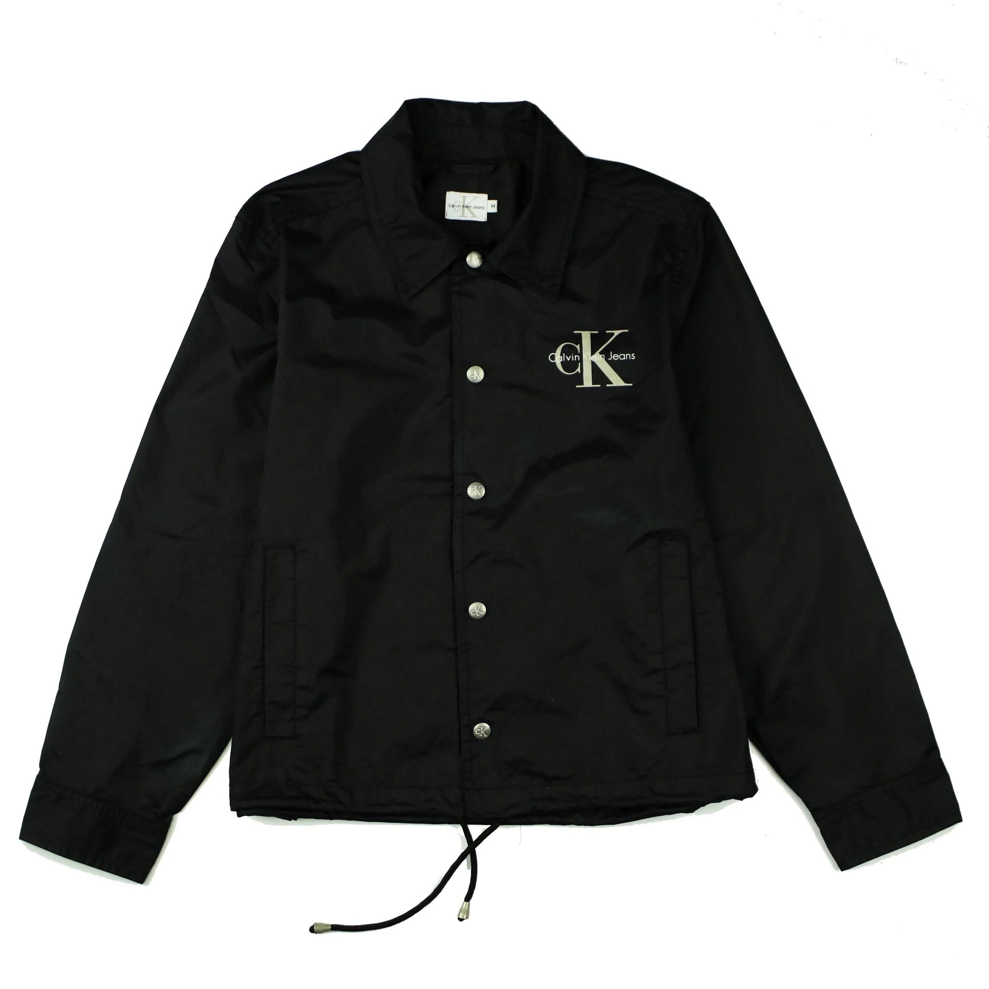 CALVIN KLEIN 90S BACK LOGO WINDBREAKER JACKET (S) - Known Source