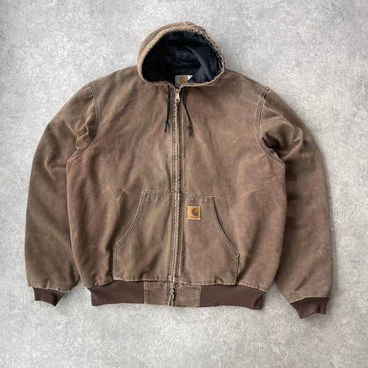 Carhartt RARE 1998 heavyweight hooded active jacket (XL) - Known Source