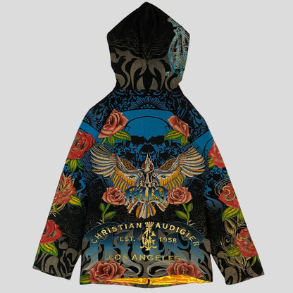 Christian Audigier 00’s All over print Hoodie - Womens S - Known Source