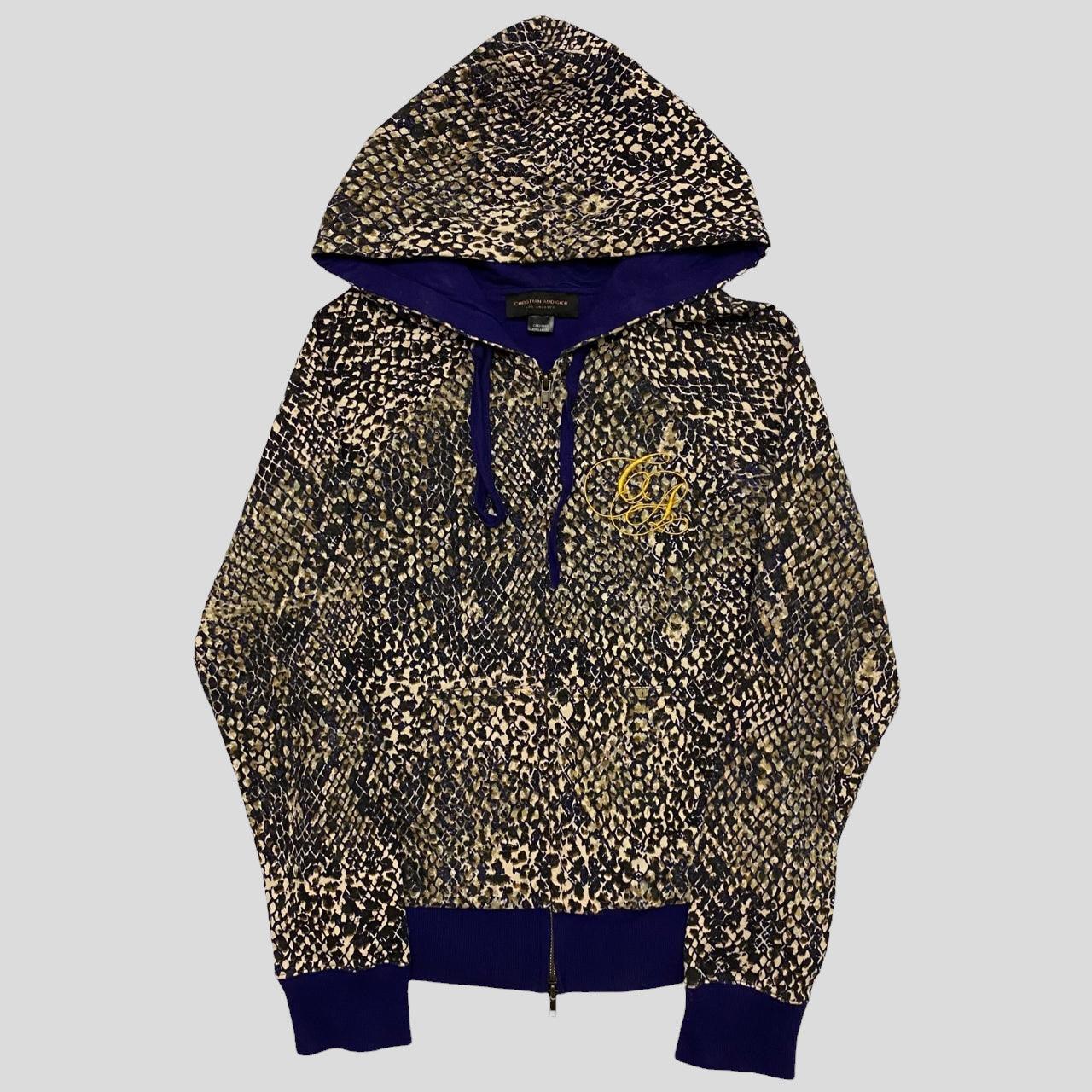 Christian Audigier Snakeskin Zip-Up Hoodie - 8 - Known Source