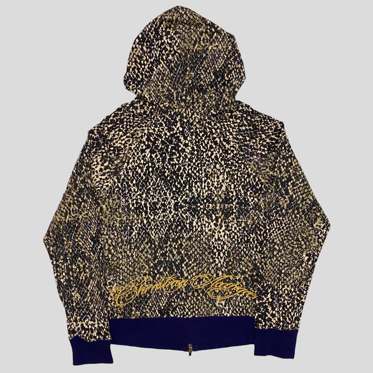 Christian Audigier Snakeskin Zip-Up Hoodie - 8 - Known Source