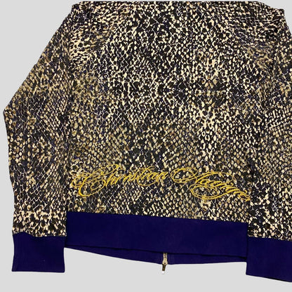 Christian Audigier Snakeskin Zip-Up Hoodie - 8 - Known Source