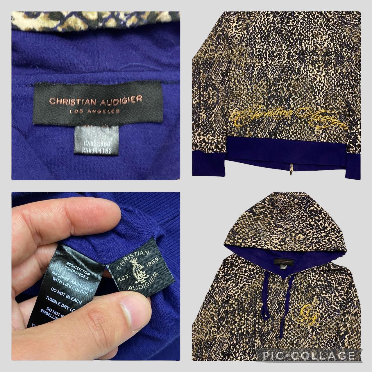 Christian Audigier Snakeskin Zip-Up Hoodie - 8 - Known Source