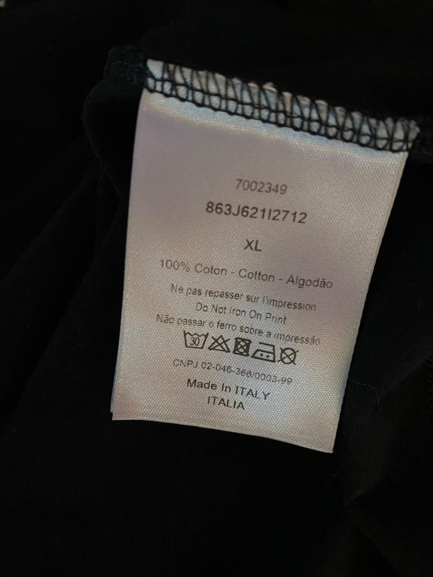 Christian Dior Atelier Cotton T-Shirt Black (Xl) - Known Source