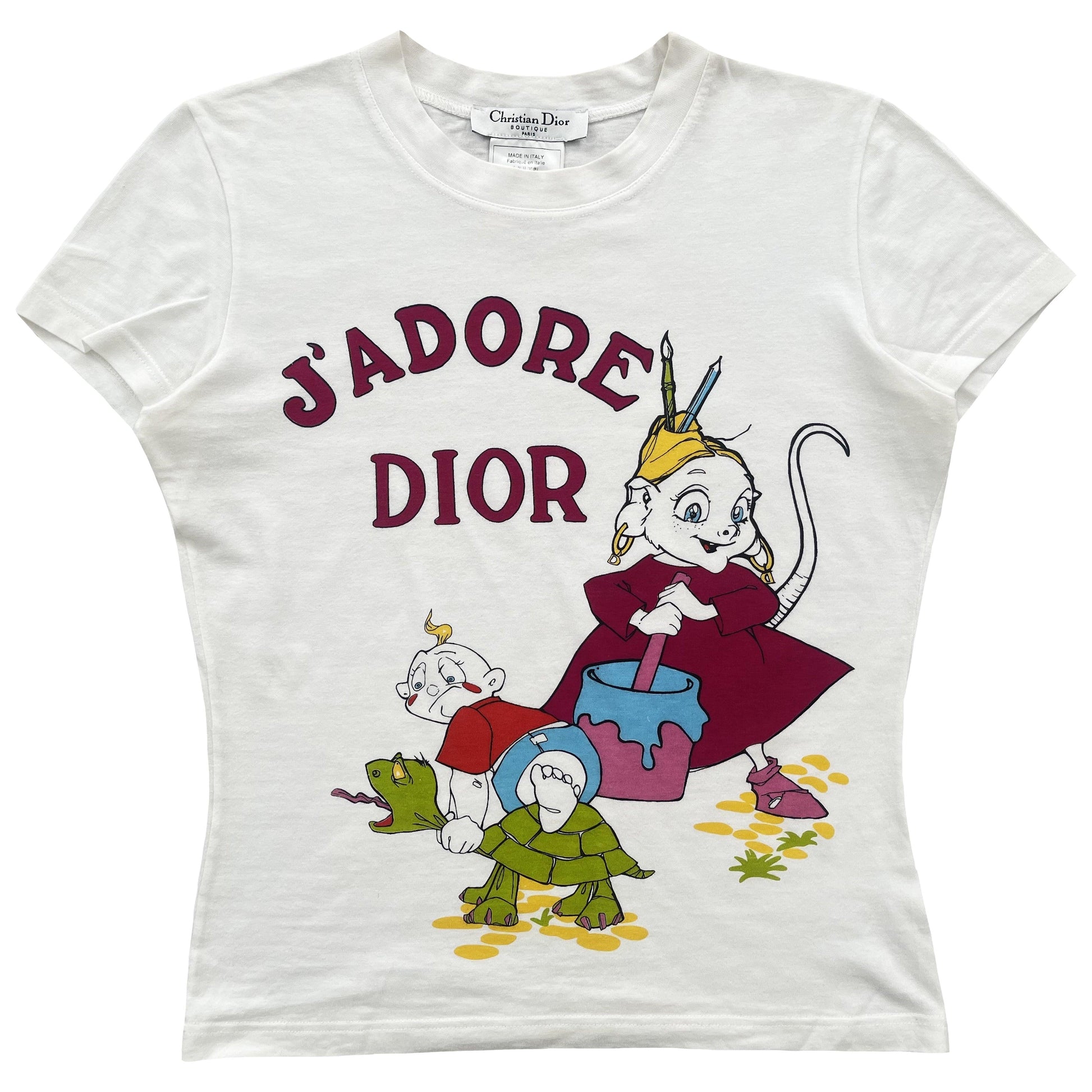 Christian Dior Cartoon T-Shirt Summer Holiday Cruise 2002 - Known Source