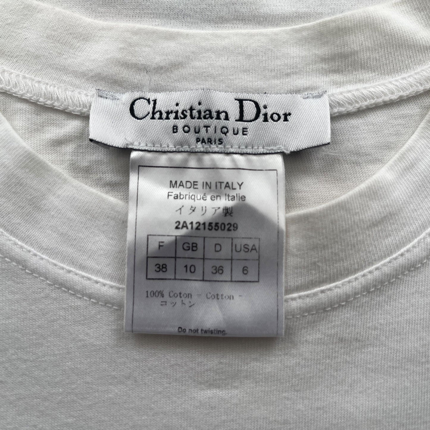 Christian Dior Cartoon T-Shirt Summer Holiday Cruise 2002 - Known Source