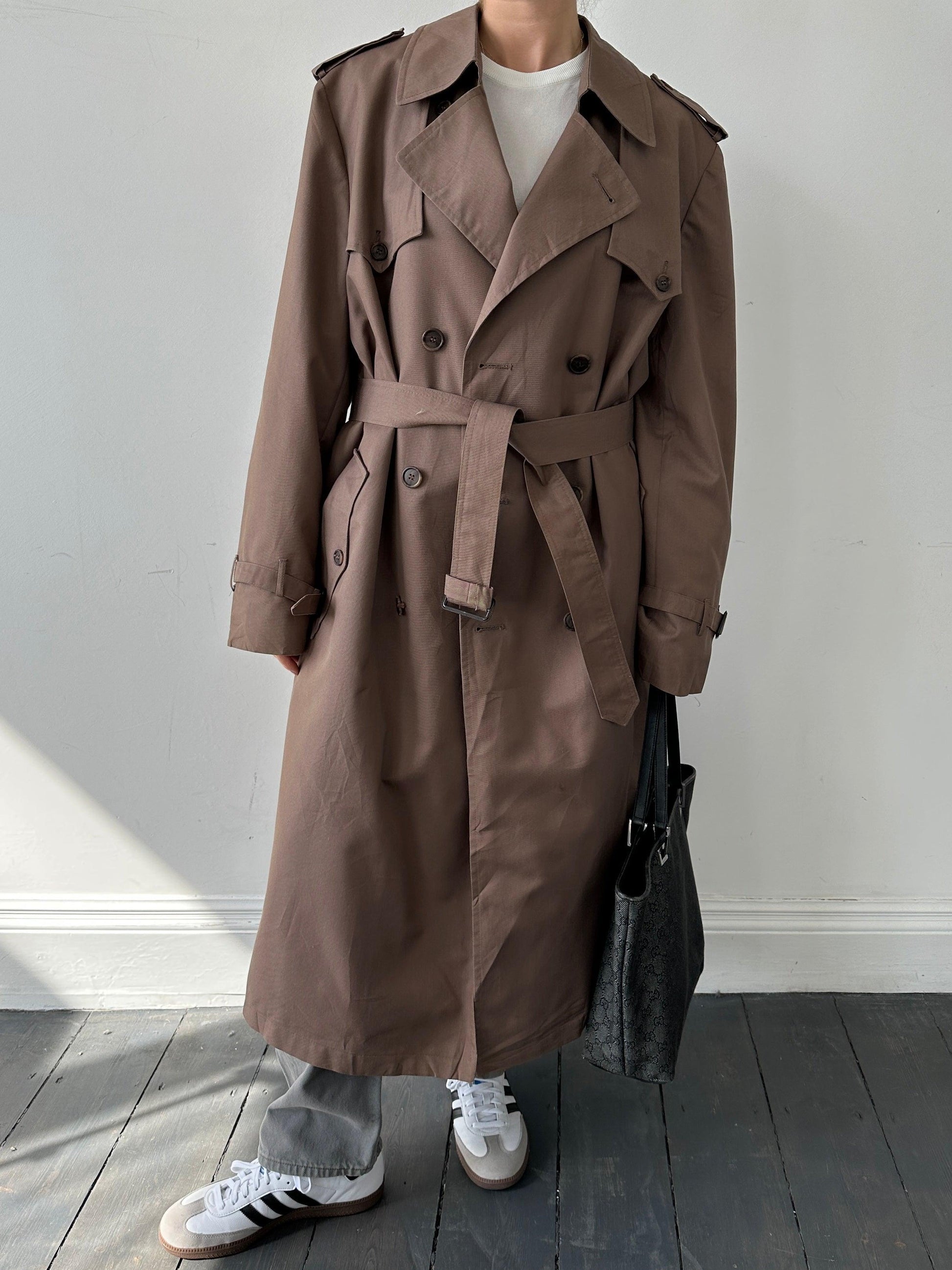 Christian Dior Monsieur Belted Cotton Trench Coat - L/XL - Known Source