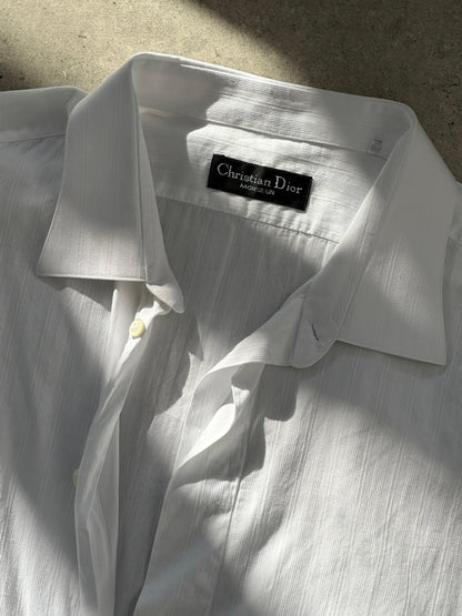 Christian Dior Pure Cotton Stripe Dress Shirt - XL\XXL - Known Source