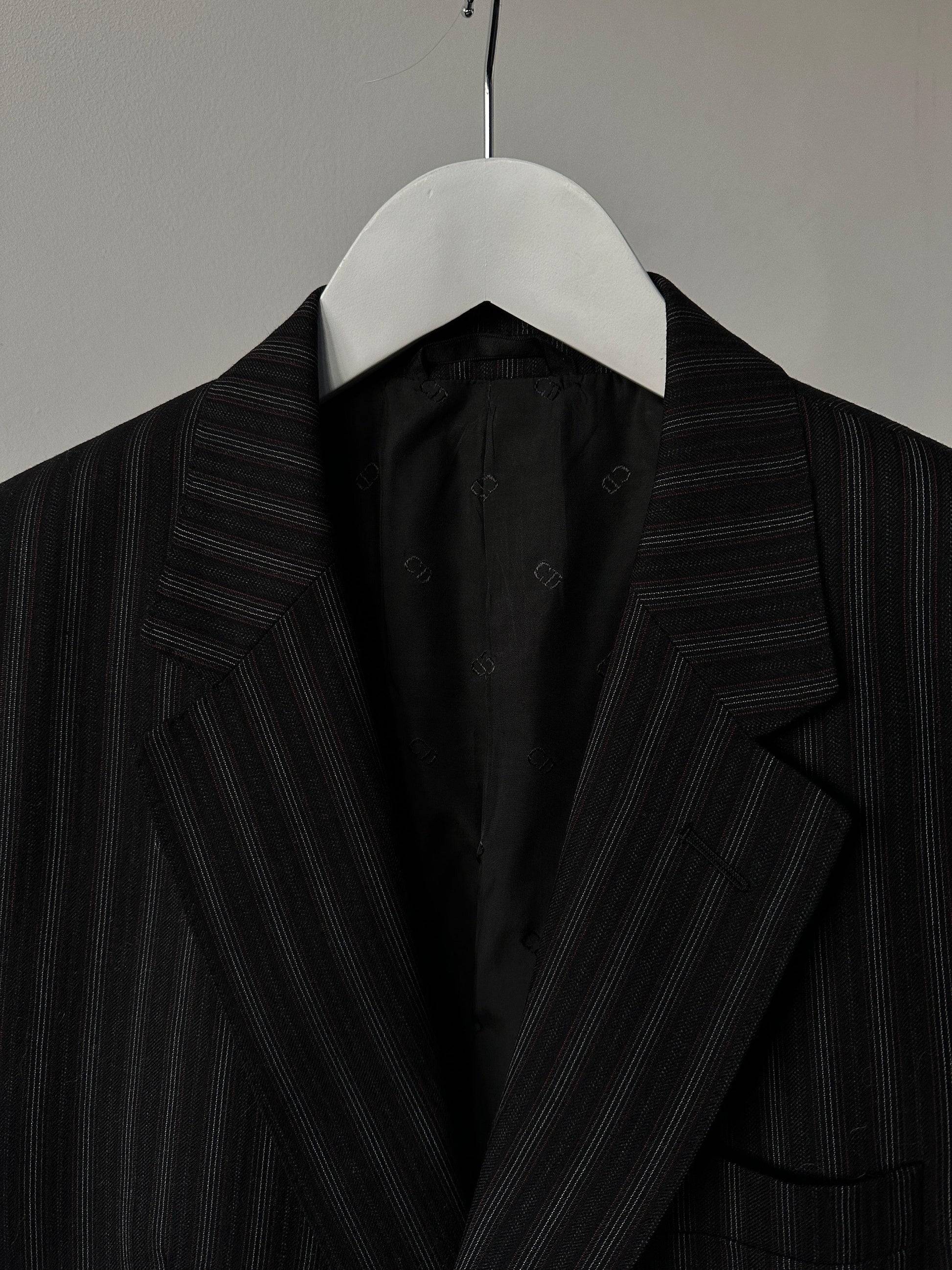 Christian Dior Pure Wool Pinstripe Suit - 42L/W34 - Known Source