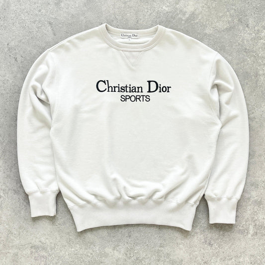 Christian Dior Sports 1990s heavyweight embroidered sweatshirt (M) - Known Source