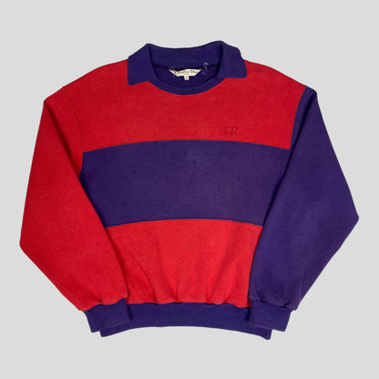 Christian Dior Sports 90’s Colourblock Collared Crewneck - M/L - Known Source