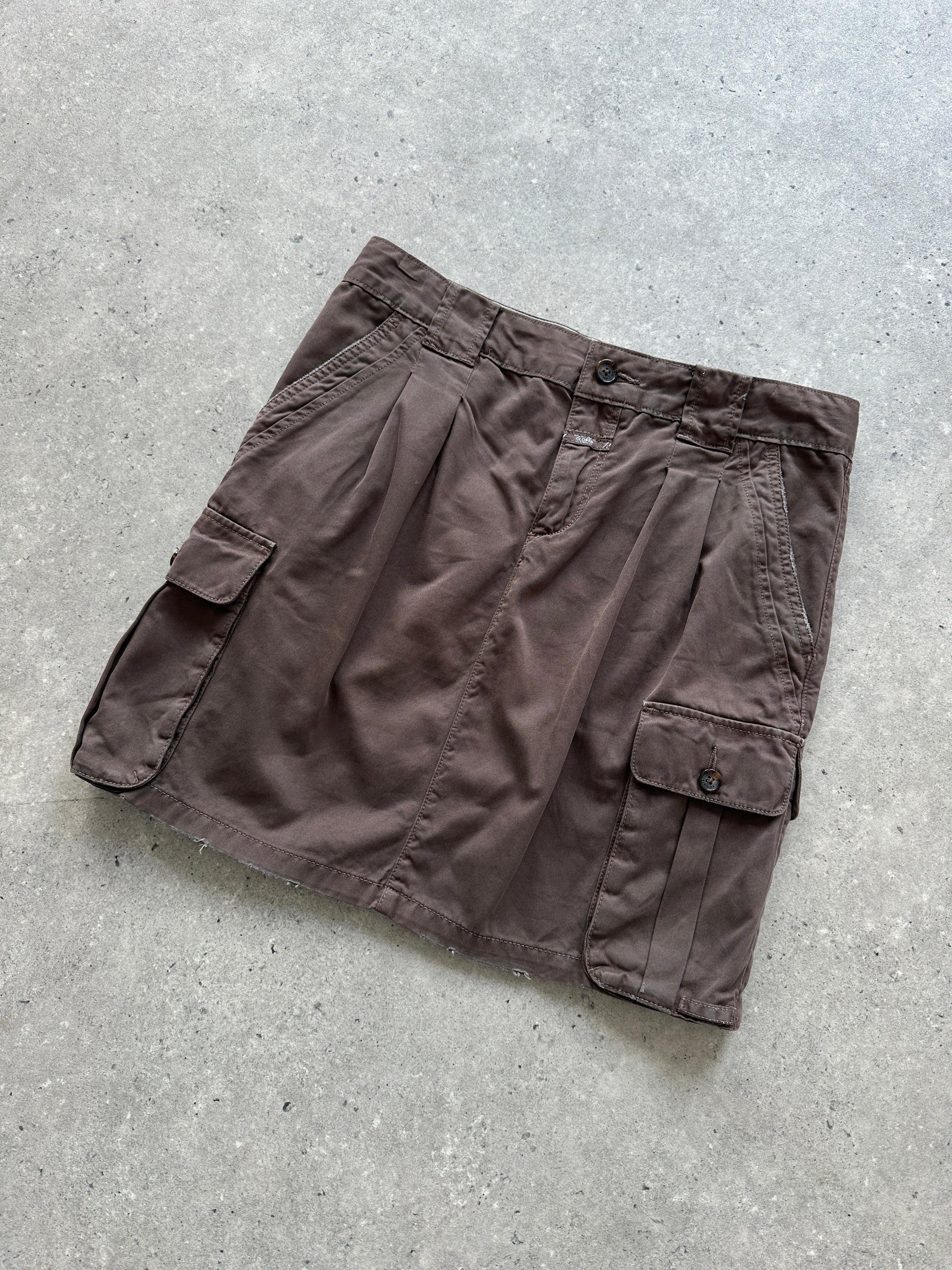 Closed Cargo Pure Cotton Mini Skirt - W30 - Known Source