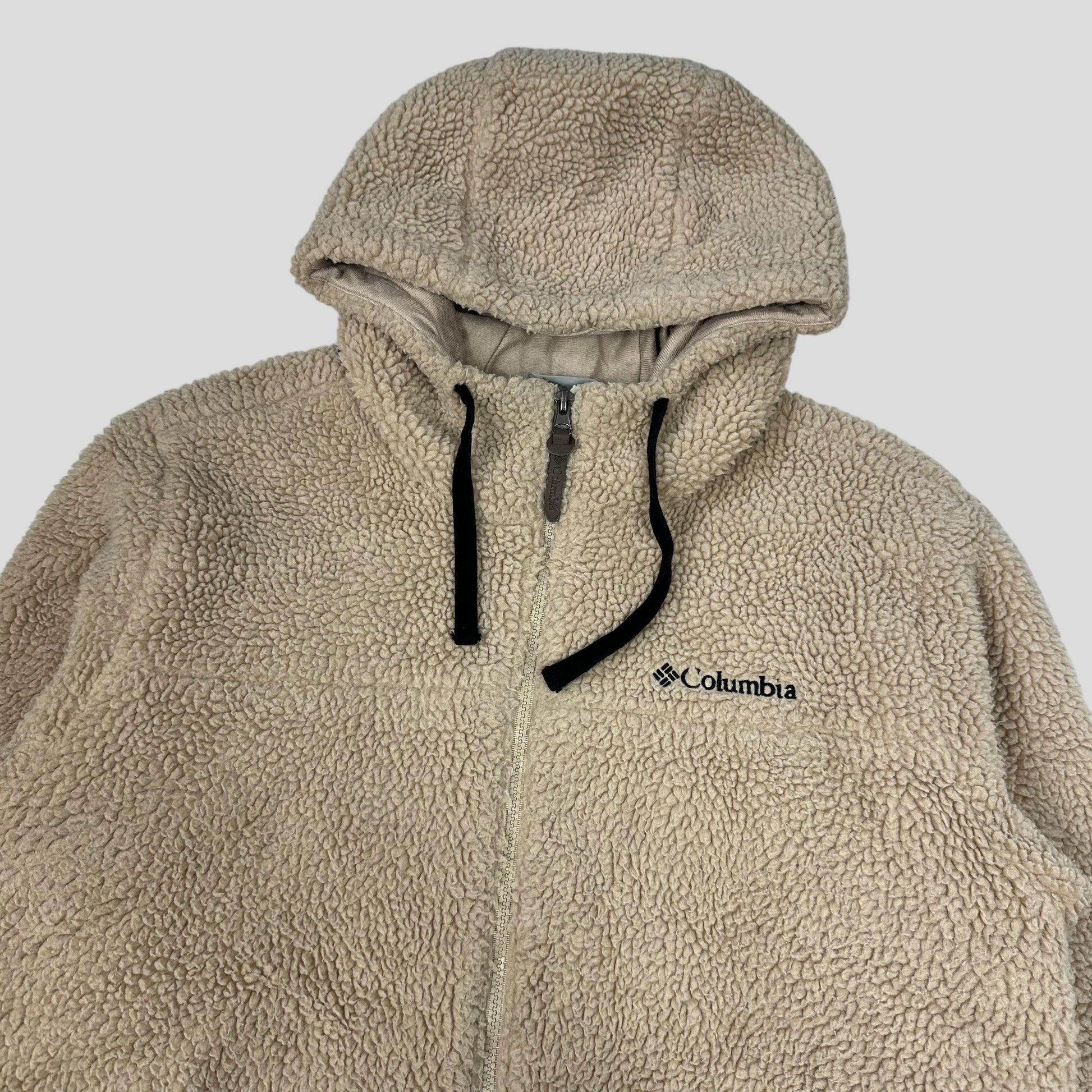 Columbia Deep Pile Hooded Sherpa Fleece - M - Known Source