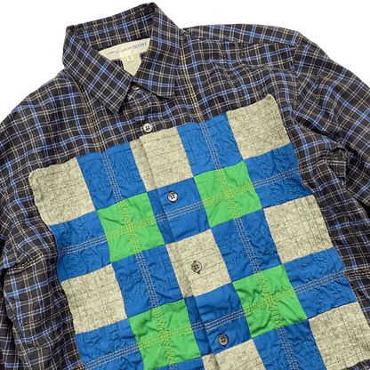 COMME DES GARSON PATCHWORK SHIRT (XS) - Known Source