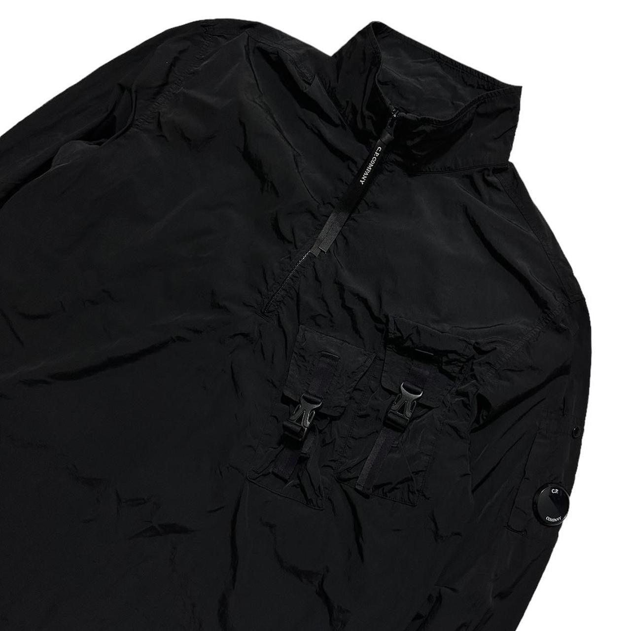 CP Company Black Nylon Zip Down Pullover - Known Source