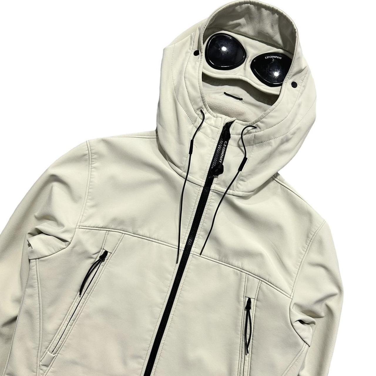 CP Company Cream Soft Shell Goggle Jacket - Known Source