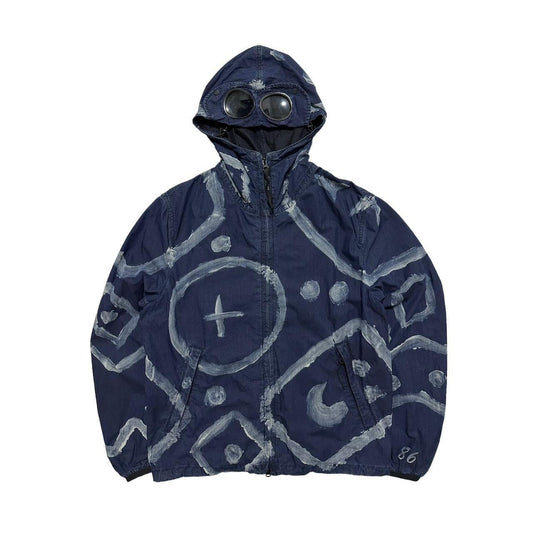 CP Company Indigo 50 Hand Painted Zip Up Goggle Jacket 1/500 - Known Source