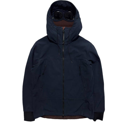 CP Company Navy Soft Shell Goggle Jacket - Known Source