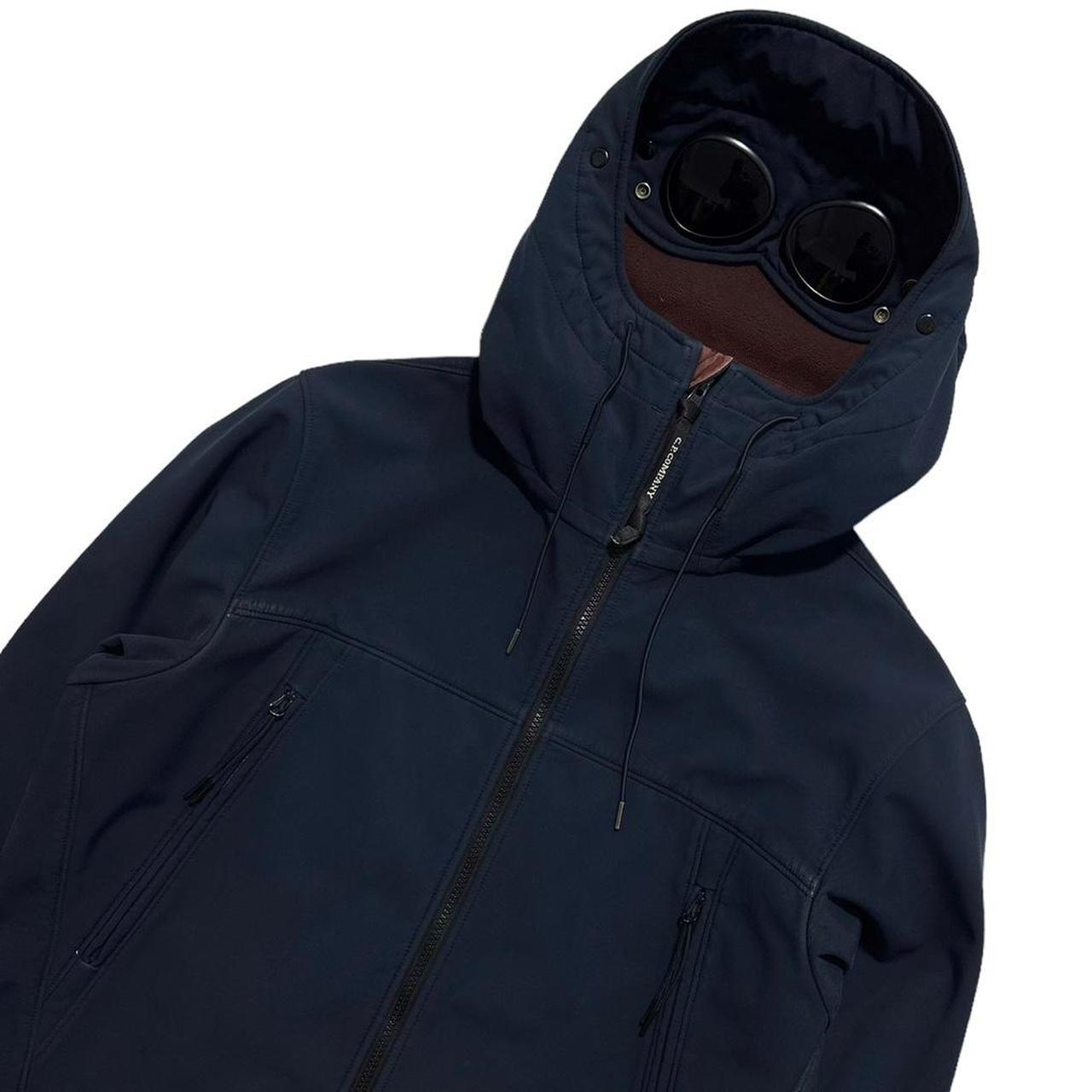 CP Company Navy Soft Shell Goggle Jacket - Known Source