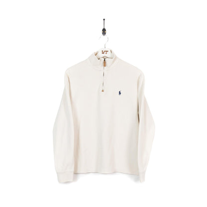 Cream Ralph Lauren 1/4 Zip Sweater - Known Source