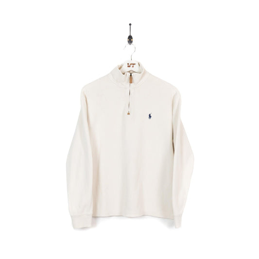 Cream Ralph Lauren 1/4 Zip Sweater - Known Source