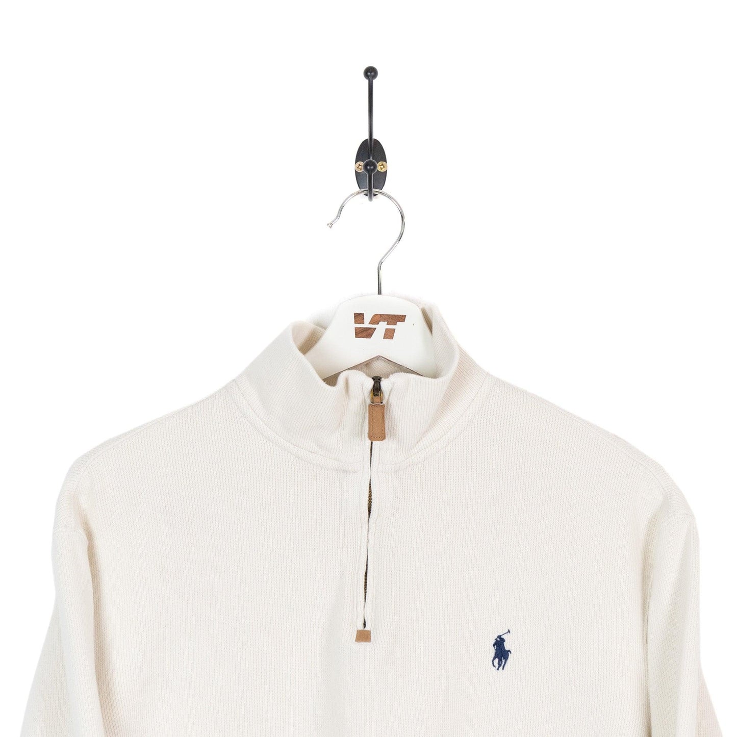 Cream Ralph Lauren 1/4 Zip Sweater - Known Source