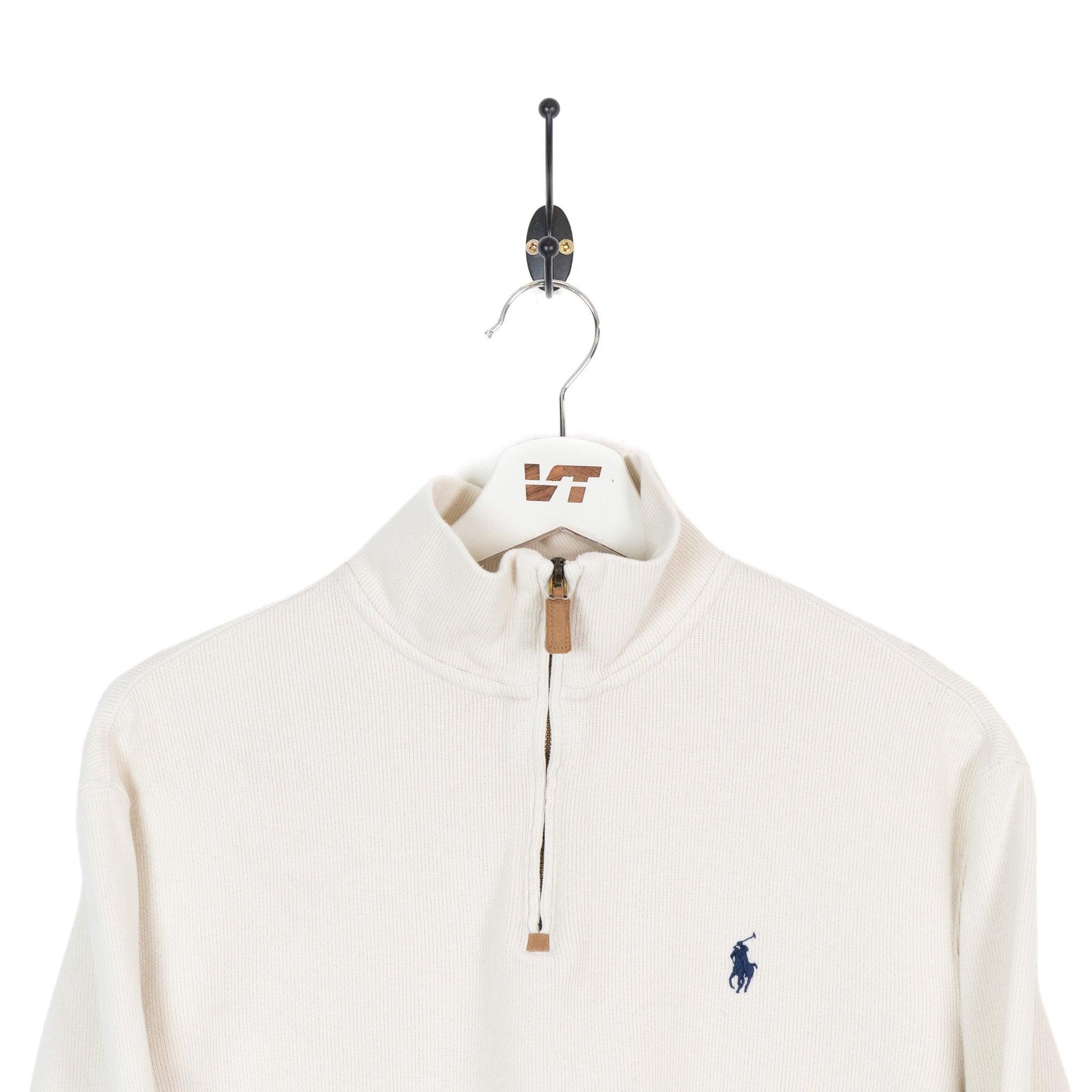 Cream Ralph Lauren 1/4 Zip Sweater - Known Source