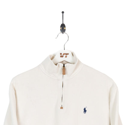 Cream Ralph Lauren 1/4 Zip Sweater - Known Source