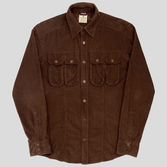 D&G 00’s Multipocket Holster Corduroy Shirt - S - Known Source