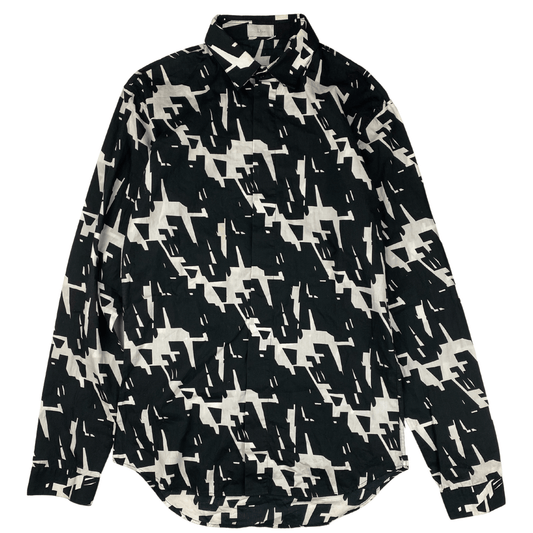 DIOR BLACK AND WHITE PATTERN SHIRT (S) - Known Source