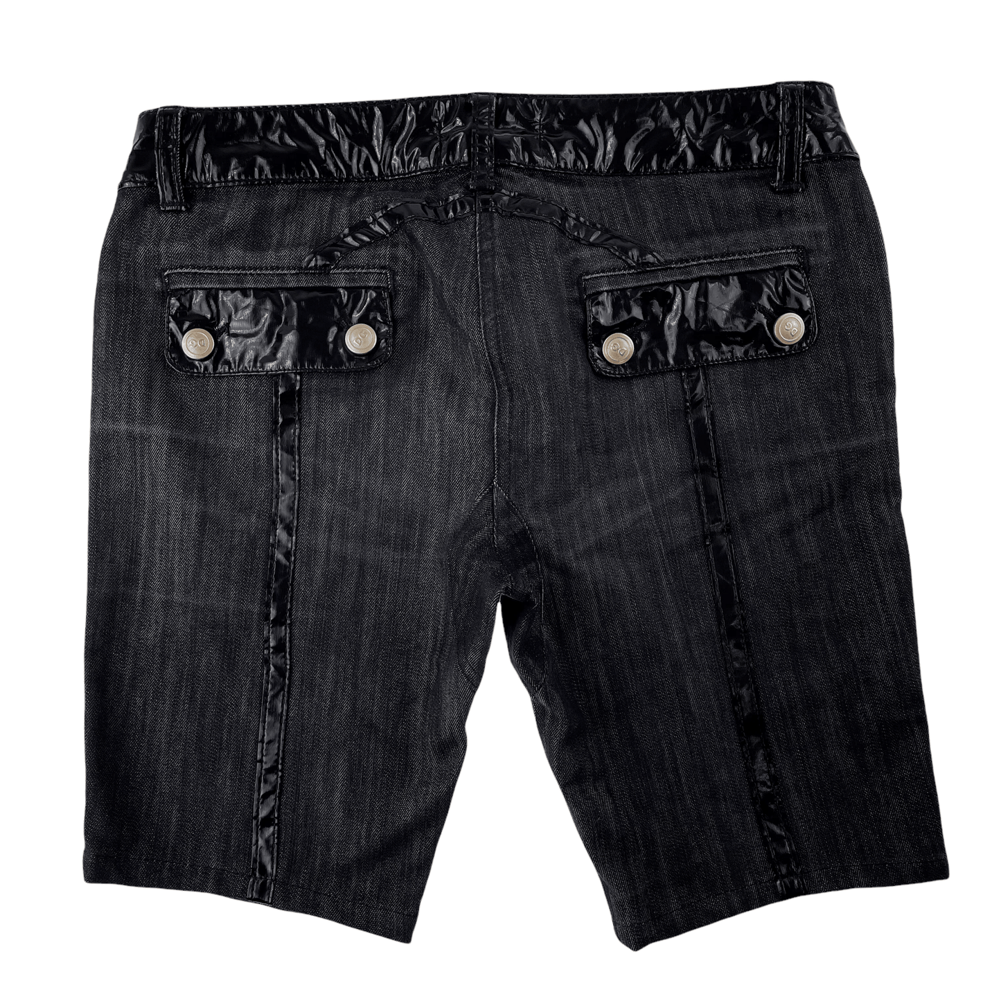 Dolce and Gabbana leather panel shorts W30 - Known Source