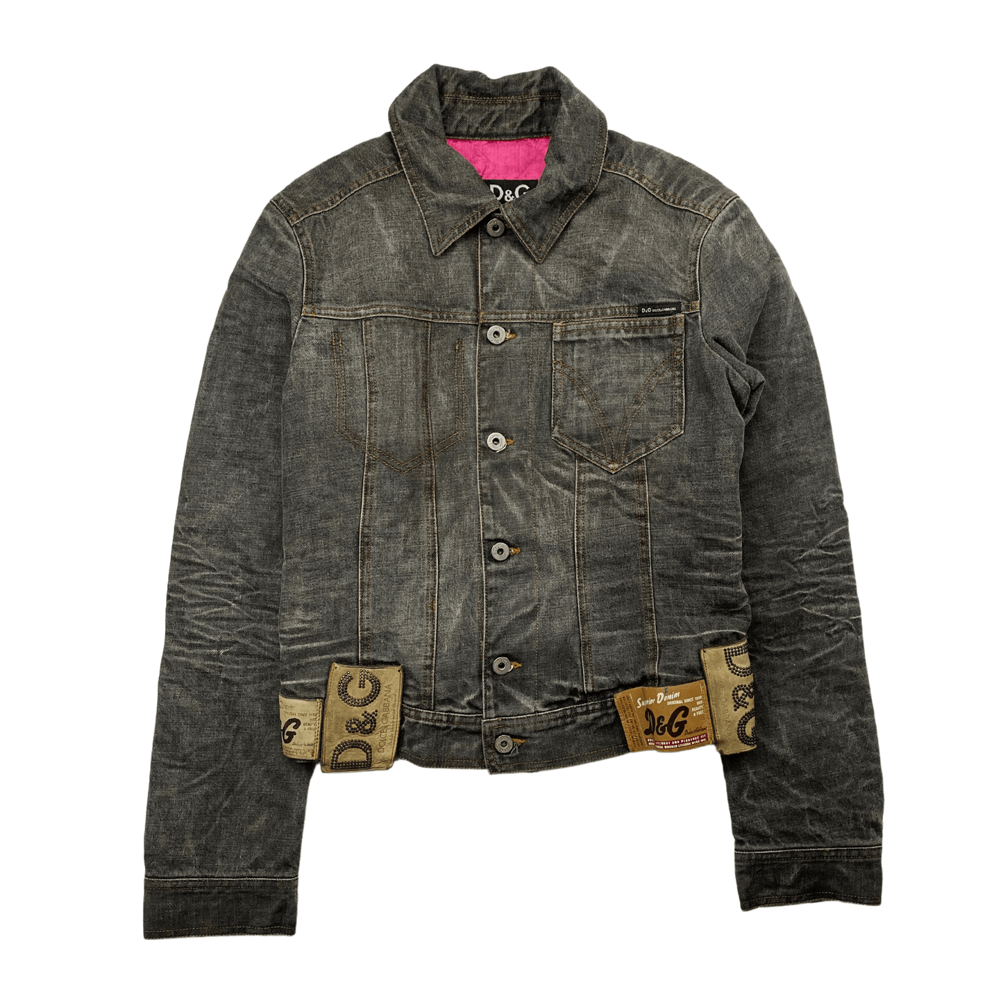 DOLCE AND GABBANA LEATHER PATCH DENIM (S) - Known Source