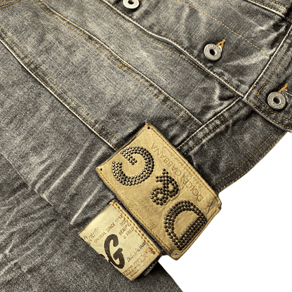 DOLCE AND GABBANA LEATHER PATCH DENIM (S) - Known Source