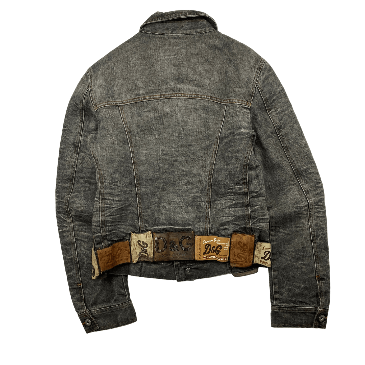 DOLCE AND GABBANA LEATHER PATCH DENIM (S) - Known Source