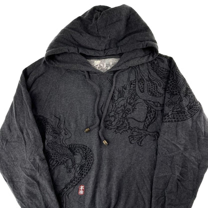 Dragon and Moon Japanese hoodie size M - Known Source