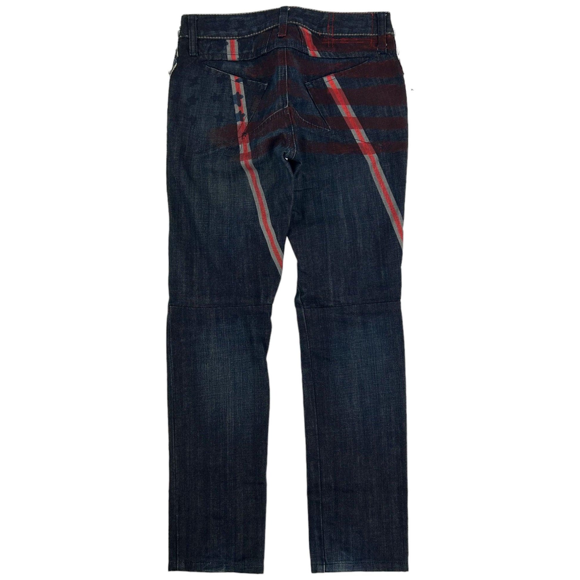 Vintage Marithe Francois Girbaud Stripe Denim Jeans Size W28 - Known Source