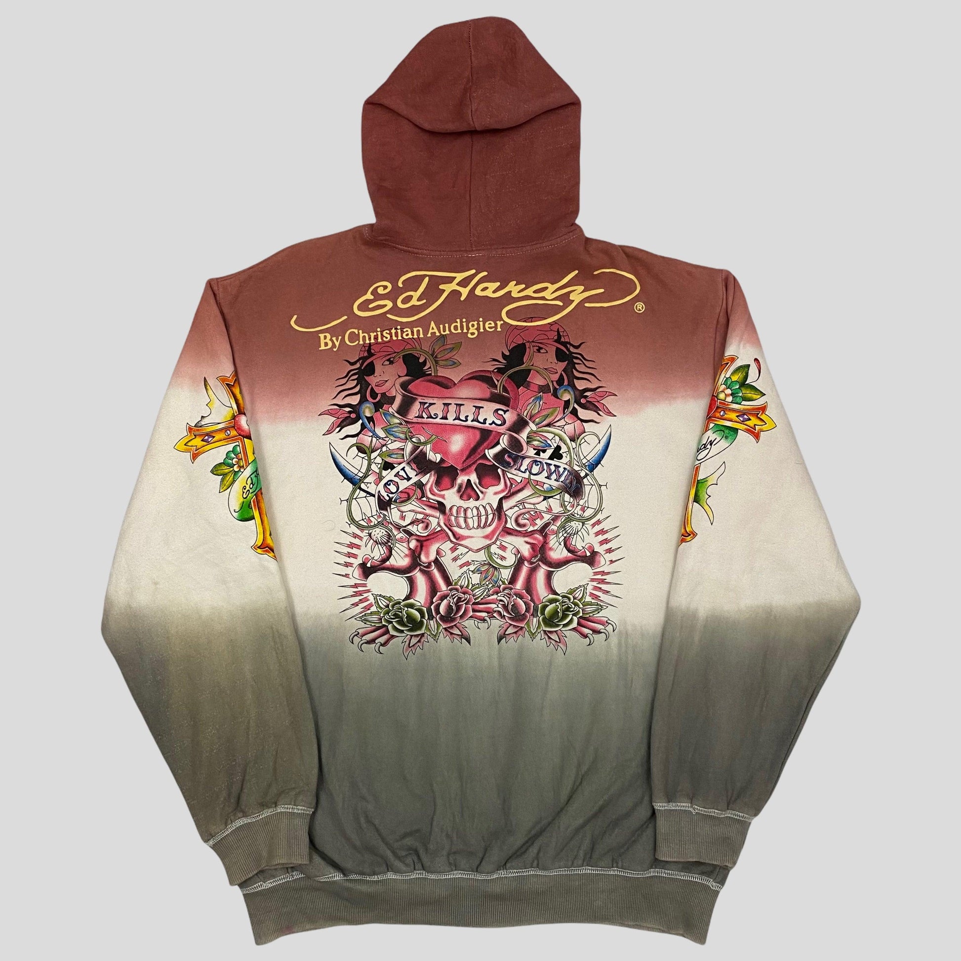 Ed Hardy by Christian Audigier Ombré Hoodie - XL - Known Source