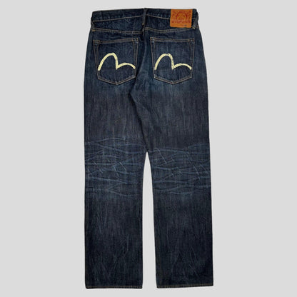 Evisu 00’s Gull Selvedge Denim Jeans - 33 - Known Source