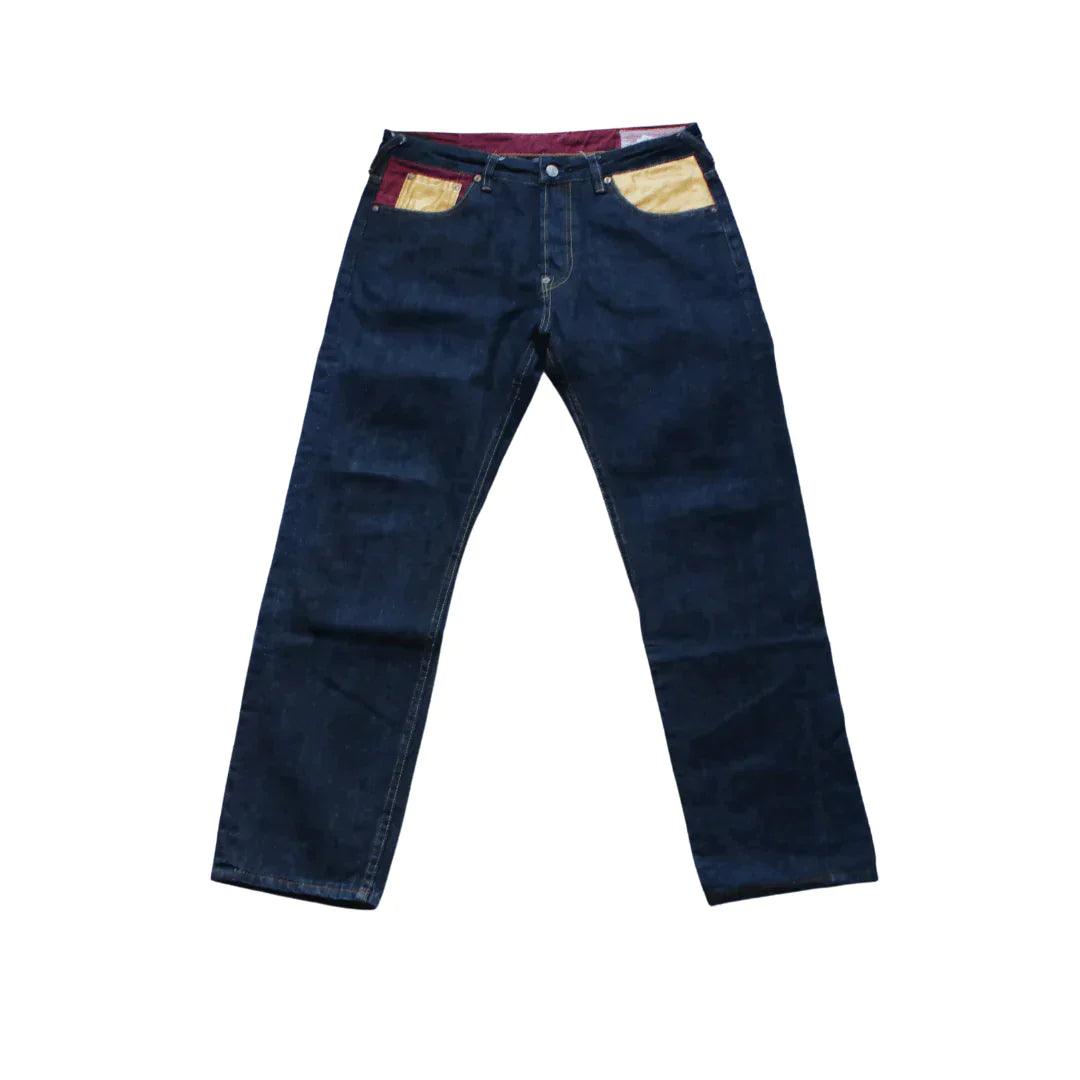 EVISU BACK GOLD DIACOCK DENIM JEAN - Known Source