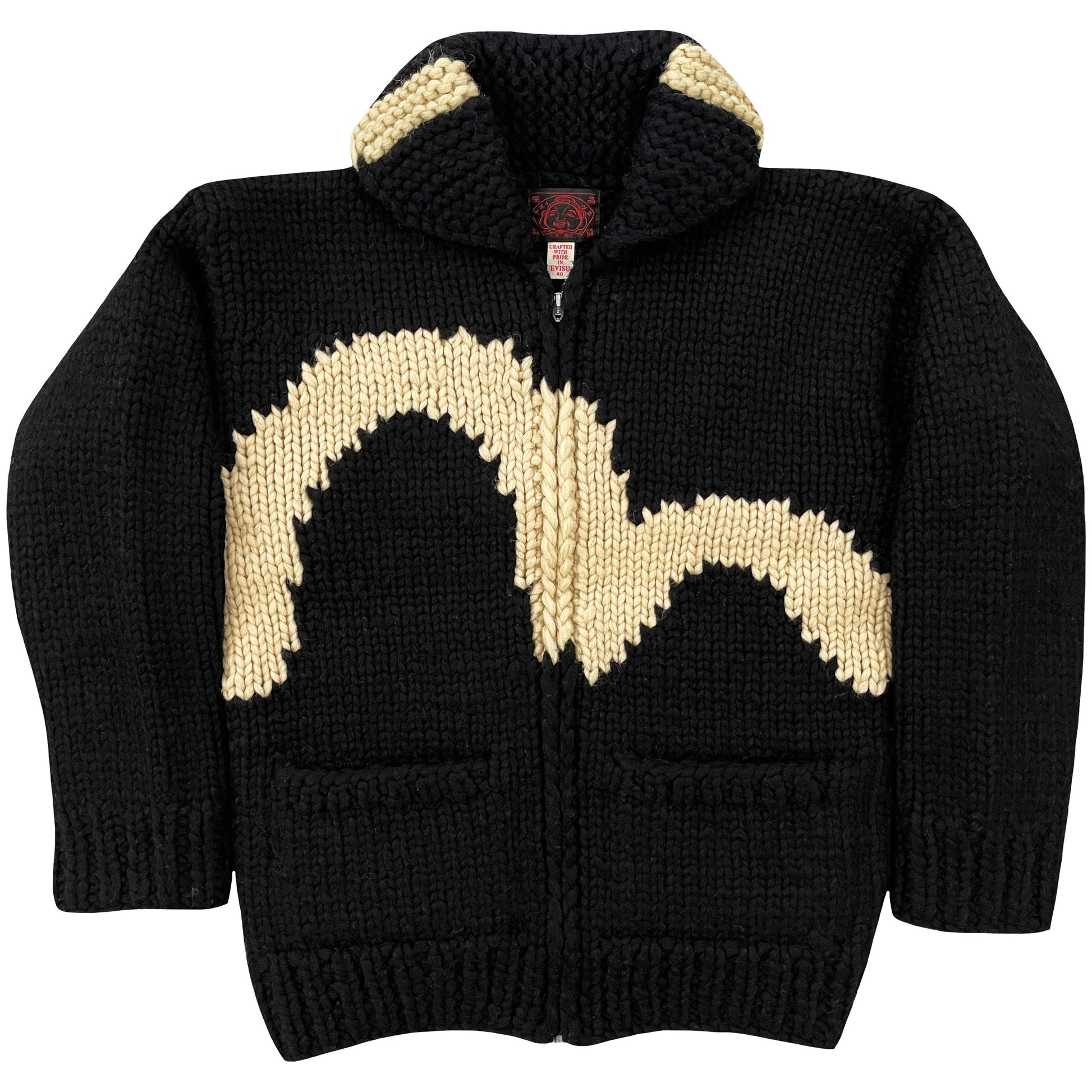 Evisu Cowichan Knitted Cardigan - Known Source