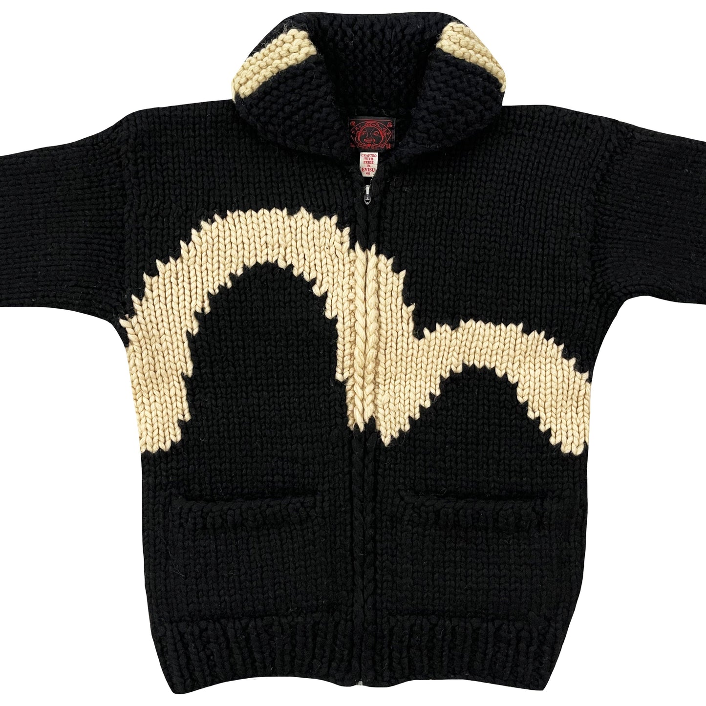 Evisu Cowichan Knitted Cardigan - Known Source